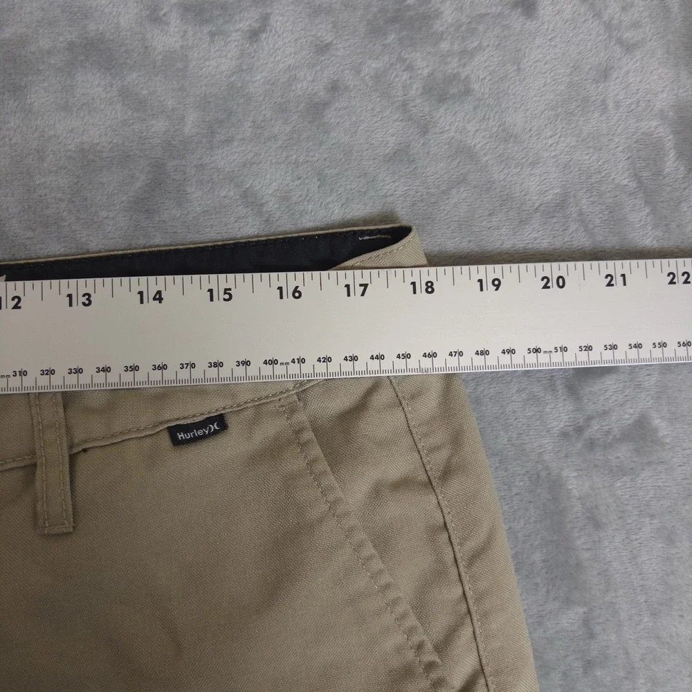 Hurley Chino Shorts Mens 34 Beige Khaki 10